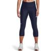 imageUnder Armour Womens HeatGear High Waisted Pocketed CapriMidnight Navy 410White