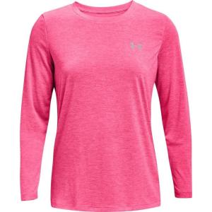 imageUnder Armor Womens Featherweight Fleece CrewCerise 653Metallic Silver