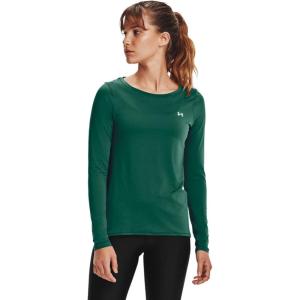 imageUnder Armor Womens Featherweight Fleece CrewSaxon Green 386Metallic Silver