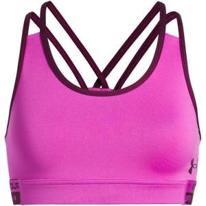 imageUnder Armour Girls Armour HeatGear Mid Impact Sports Bra572 Vivid Magenta   Purple Gemini