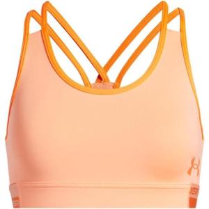imageUnder Armour Girls Armour HeatGear Mid Impact Sports Bra897 Flare Orange   Frosted Orange