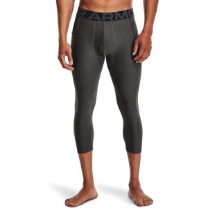 imageUnder Armour Mens HeatGear Armour 34 LeggingsCarbon Heather  Black