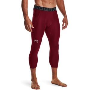 imageUnder Armour Mens HeatGear Armour 34 LeggingsCardinalwhite