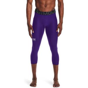 imageUnder Armour Mens HeatGear Armour 34 LeggingsPurple 500White