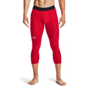 imageUnder Armour Mens HeatGear Armour 34 LeggingsRed 600White