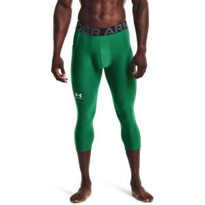 imageUnder Armour Mens HeatGear Armour 34 LeggingsTeam Kelly Green 305White