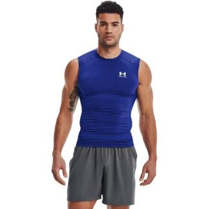 imageUnder Armour Mens HeatGear Compression Sleeveless TShirtRoyal Blue 400White