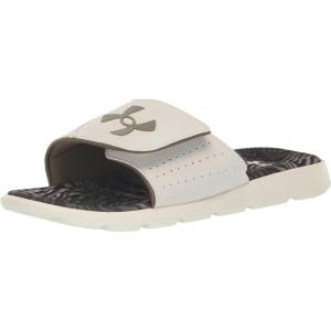 imageUnder Armour Mens Ignite Pro Slide Sandal301 White ClayMod GrayMarine Od Green