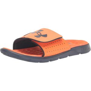 imageUnder Armour Mens Ignite Pro Slide Sandal801 Orange BlastDownpour GrayDownpour Gray