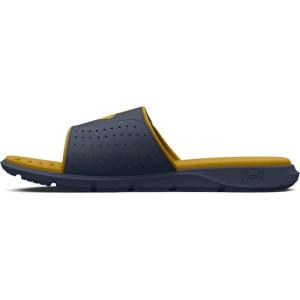 imageUnder Armour Mens Ignite Pro Slide SandalDownpour GrayDownpour GrayGilded Yellow