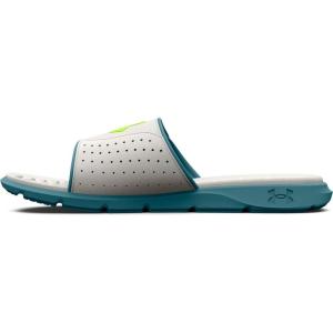 imageUnder Armour Mens Ignite Pro Slide SandalGray MistStill WaterLime Surge