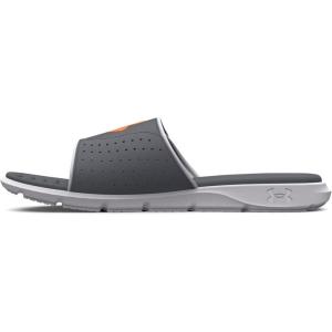 imageUnder Armour Mens Ignite Pro Slide SandalPitch GrayWhiteOrange Blast