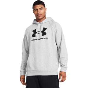 imageUnder Armour Mens Rival Fleece Logo Hoodie011 Mod Gray Light Heather   Black