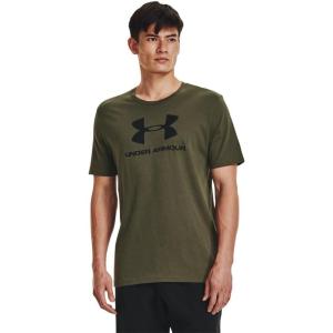 imageUnder Armour Mens Sportstyle Logo ShortSleeve TShirt390 Marine Od Green   Black