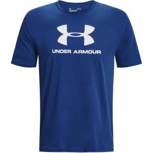 imageUnder Armour Mens Sportstyle Logo ShortSleeve TShirt471 Blue Mirage  White  White