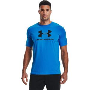 imageUnder Armour Mens Sportstyle Logo ShortSleeve TShirtBrilliant Blue 787Black