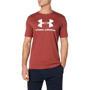 imageUnder Armour Mens Sportstyle Logo ShortSleeve TShirtCinna Red 688White