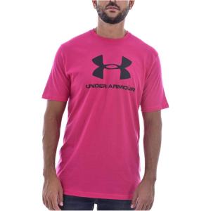 imageUnder Armour Mens Sportstyle Logo ShortSleeve TShirtExuberant Pink 671Black