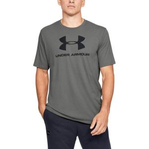 imageUnder Armour Mens Sportstyle Logo ShortSleeve TShirtGravity Green