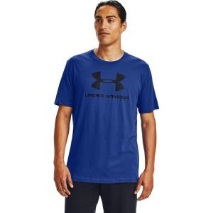 imageUnder Armour Mens Sportstyle Logo ShortSleeve TShirtJupiter Blue 584White