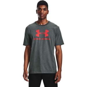 imageUnder Armour Mens Sportstyle Logo ShortSleeve TShirtPitch Gray Medium Heather 013Beta