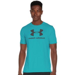 imageUnder Armour Mens Sportstyle Logo ShortSleeve TShirtTeal Rush 454Teal Rush