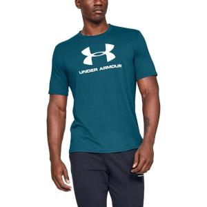 imageUnder Armour Mens Sportstyle Logo ShortSleeve TShirtTeal Vibe