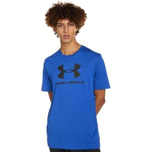 imageUnder Armour Mens Sportstyle Logo ShortSleeve TShirtTech Blue 432Black