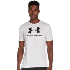 imageUnder Armour Mens Sportstyle Logo ShortSleeve TShirtWhite 100Black