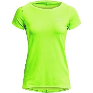 imageUnder Armour Womens HeatGear Armour ShortSleeve TShirt369 Lime Surge   Iridescent