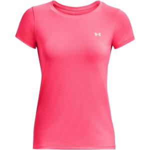 imageUnder Armour Womens HeatGear Armour ShortSleeve TShirt683 Pink Shock   Iridescent