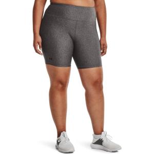 imageUnder Armour Womens Heatgear Bike ShortsCharcoal Light Heather 019Metallic Silver