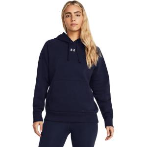 imageUnder Armour Womens Rival Fleece Hoodie410 Midnight Navy   White