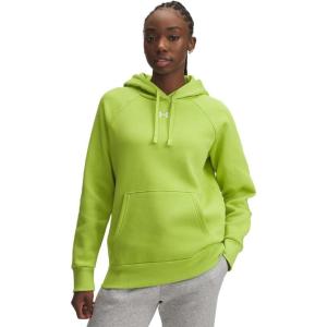 imageUnder Armour Womens Rival Fleece HoodieGreen VibeWhite
