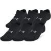 imageUnder Armour Essential No Show Socks 6 Pack001 Black  Black  Castlerock