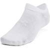 imageUnder Armour Essential No Show Socks 6 Pack100 White  White  Halo Gray