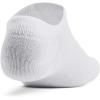 imageUnder Armour Essential No Show Socks 6 Pack100 White  White  Halo Gray