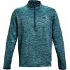 imageUnder Armour Mens Armour Fleece 12 Zip TShirtDark Cyan 463Black