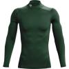 imageUnder Armour Mens ColdGear Compression MockForest Green 301White