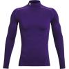 imageUnder Armour Mens ColdGear Compression MockPurpleWhite