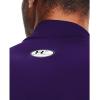 imageUnder Armour Mens ColdGear Compression MockPurpleWhite