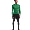 imageUnder Armour Mens ColdGear Compression MockTeam Kelly Green 305White