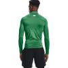 imageUnder Armour Mens ColdGear Compression MockTeam Kelly Green 305White