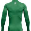 imageUnder Armour Mens ColdGear Compression MockTeam Kelly Green 305White