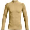 imageUnder Armour Mens ColdGear Compression MockTeam Vegas Gold 715Black