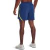 imageUnder Armour Mens Launch Stretch Woven 5inch Shorts471 Blue Mirage  Starfruit  Reflective