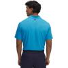 imageUnder Armour Mens Matchplay Polo452 Ether Blue   Midnight Navy