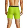imageUnder Armour Mens MultiPack Standard Tech 6quot Inseam Boxer BriefGreen Citrine 394Baroque Green