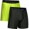 imageUnder Armour Mens MultiPack Standard Tech 6quot Inseam Boxer BriefGreen Citrine 394Baroque Green