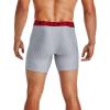 imageUnder Armour Mens MultiPack Standard Tech 6quot Inseam Boxer BriefMod Gray Light Heather 011Jet Gray Light Heather
